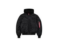 Alpha Industries MA-1 TT Hood Two Tone Cold Weather Bomber Jacket for Men Size L - black