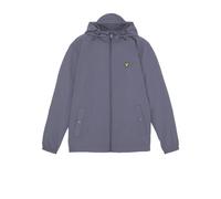 Lyle and Scott Men's Zip Through Cotton Wind Resistant Long Sleeve Hooded Rain Anorak XL Purple