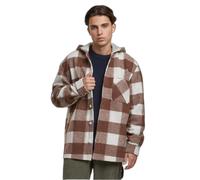 Hooded jacket Urban Classics Big Check Blanc L