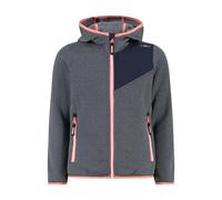 Hooded jacquard knit fleece for girls CMP Bleu 4 ans