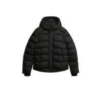 Hooded microfiber puffer jacket Superdry Noir L