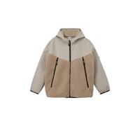 Hooded Outdoor Jacket with Fleece Panel and Logo Patch Child s.Oliver Beige 10 years