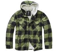 Brandit Lumber Jacket, black/green, size S