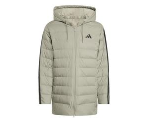 Hooded parka adidas Essentials Climawarm 3 stripes Vert L
