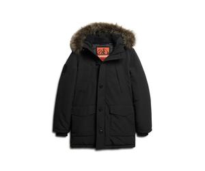 Hooded parka with synthetic fur Superdry Everest Noir S