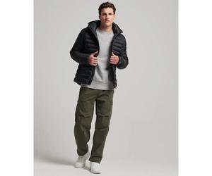 Hooded Puffer Jacket Superdry Fuji Sport Noir S