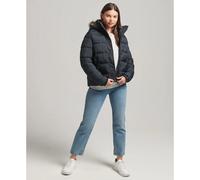 Superdry Hooded Mid Layer Short Jacket Jet Black
