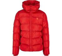Urban Classics Hooded Puffer Jacket Red 2XL Men
