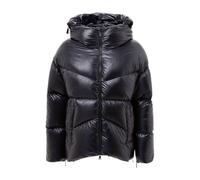 Hooded Puffer Jacket with Disappearing Logo - female - add - Down Jackets - Blue - L - Jackets L