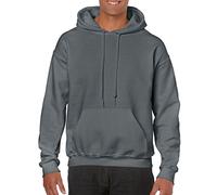 Hooded Pullover Sweat Shirt Heavy Blend 50/50 7.75 oz. by Gildan (Style# 18500), (Ant Sapphire), S