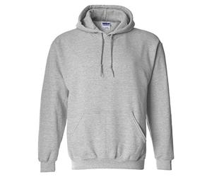 Hooded Pullover Sweat Shirt Heavy Blend 50/50 7.75 oz. by Gildan (Style# 18500) - grey - S