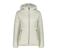 Hooded quilted jacket with diagonal seams for women CMP Blanc S