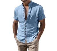 Hooded Splice Sleeveless Open Split Tank Vest for Men, Functional Face Cover Button Detail Roomy Silhouette Sports Training Daily Casual Outer Blouse(1B-Sky Blue, XXL)