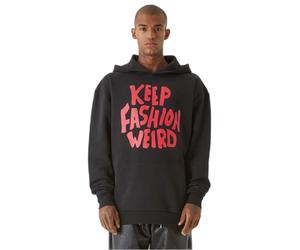 Hooded sweatshirt 9N1M SENSE Keep Weird Fashion Noir S