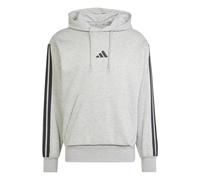 adidas Essentials Fleece 3-Stripes Hoodie Mens L Grey