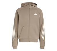 Adidas Stadium 3 Stripes Full Zip Sweatshirt Brown L / Regular Men