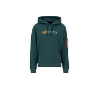 Hooded sweatshirt Alpha Industries Alpha Label Vert M