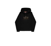 Alpha Industries Basic Effect Print Hoodie Black XL Men