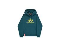 Alpha Industries Basic Big Logo Hoodie for Men Size L - deep petrol