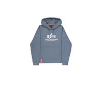 Alpha Industries Basic Big Logo Hoodie for Men Size 2XL - denim blue