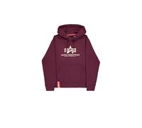Alpha Industries Basic Big Logo Hoodie for Men Size 3XL - dark cherry