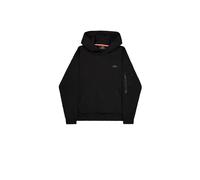 Hooded Sweatshirt Alpha Industries Dye To Match Mid Logo Noir M