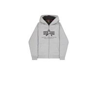 Alpha Industries Fleece Sherpa Hoodie Sweatshirt - Grey Heather