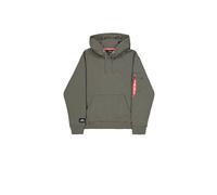 Alpha Industries Men's Label Hoodie Back Print Hooded Sweatshirt (pack of 1)