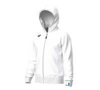 ARENA Men's Team Unisex Hooded Jacket Panel Sweatshirt, White, M