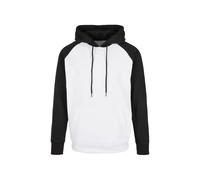 Hooded sweatshirt Build Your Brand Raglan Basic Blanc 2XL