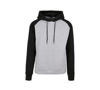 Hooded sweatshirt Build Your Brand Raglan Basic Gris 2XL