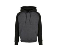 Hooded sweatshirt Build Your Brand Raglan Basic Noir 3XL