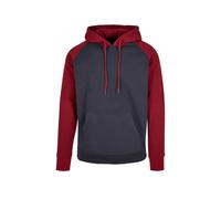 Hooded sweatshirt Build Your Brand Raglan Basic Rouge S