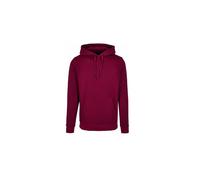 Build Your Brand Men's Basic Hoody Hooded Sweatshirt, Burgundy, XXXXL