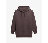 Hooded sweatshirt dress with rhinestone tattoo effect for women Superdry Black S/M