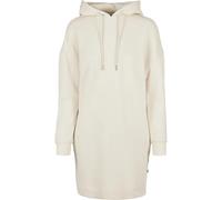 Hooded sweatshirt dress woman Urban Classics organic oversized terry Blanc S