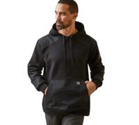 Hooded sweatshirt duracanvas Ariat Rebar Workman Noir S