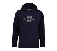 Hooded Sweatshirt Gant Graphic Bleu L