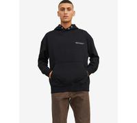 Hooded sweatshirt Jack & Jones Back Graphic black white. - S