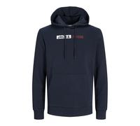Jack & Jones Corp Logo Play Plus Size Hoodie Blue 6XL Men