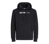 JACK & JONES Male Hoodie Plus Logo Hoodie, black, 7XL