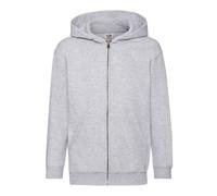 Hooded Sweatshirt Jacket Fruit Of The Loom Grey 5-6 Years