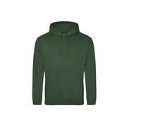AWDis Men's College Hoodie, Green (Bottle Green), Large