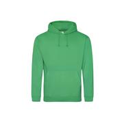AWDis Men's College Hoodie, Green (Kelly Green), Large