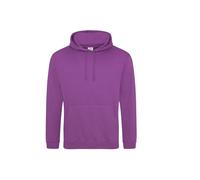 AWDis Men's College Hoodie, red (Magenta Magic), Large