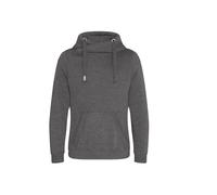 AWDis Just Hoods Hoodie JH021 Cross Neck - Unisex - Charcoal - M