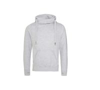 Just Hoods by AWDIS Men's Cross Neck Hoodie - Heather Grey - Small