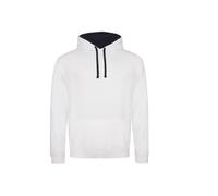 Hooded sweatshirt Just Hoods Varsity Blanc M