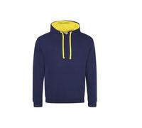 Awdis Just Hoods Varsity Hoodie - Oxford Navy/Sun Yellow
