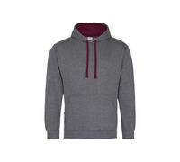 Hooded sweatshirt Just Hoods Varsity Gris 2XL